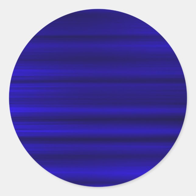 Brushed Deep Blue Runder Aufkleber (Vorderseite)