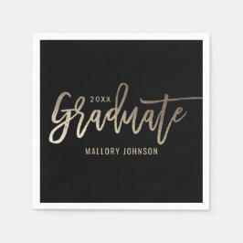 Brushed Glimmer EDITABLE FARBE Abschluss Napkins Serviette