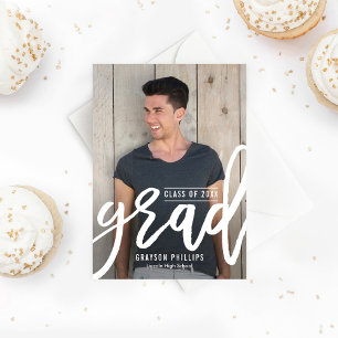 Brushed Grad Abschluss Ankündigung Einladung