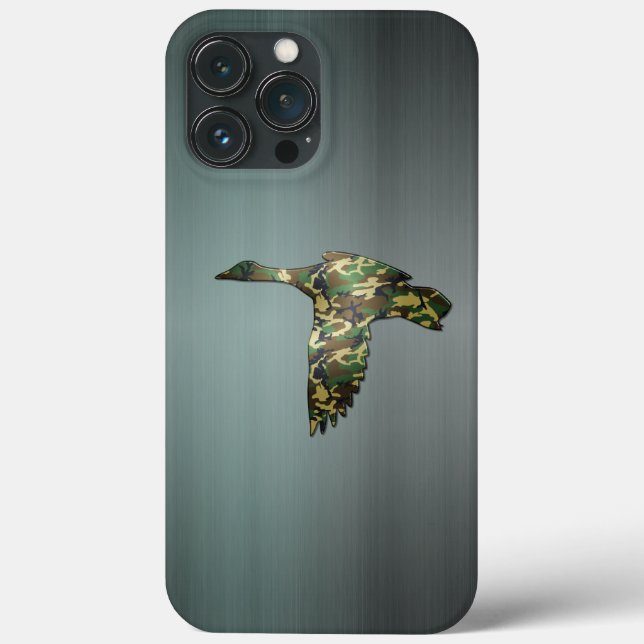 Brushed Gun Metal - Camouflage Mallard Duck in Fli Case-Mate iPhone Hülle (Rückseite)