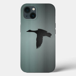 Brushed Gun Metal - Mallard Duck in Flight Case-Mate iPhone Hülle