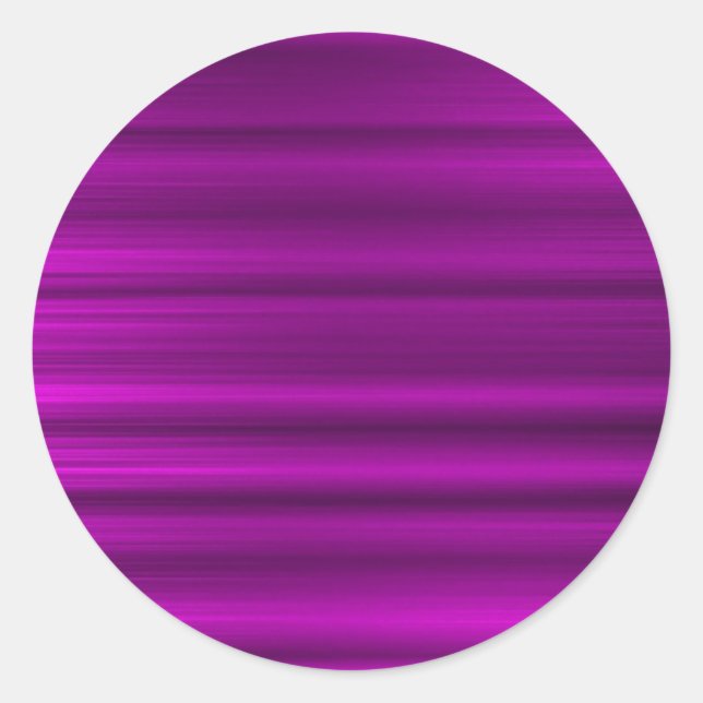 Brushed Magenta Lila Runder Aufkleber (Vorderseite)