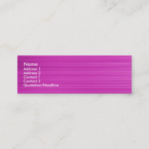 Brushed Magenta Mini Visitenkarte