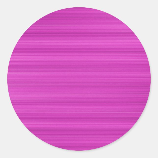 Brushed Magenta Runder Aufkleber (Vorderseite)