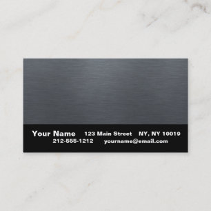 Brushed Metal Business Cards (machen Sie sich selb Visitenkarte