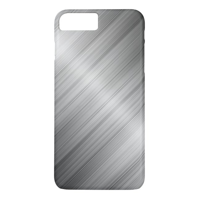 Brushed Metal Textur Case-Mate iPhone Hülle (Rückseite)