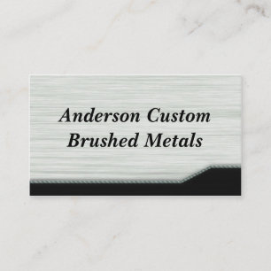 Brushed Metal Visitenkarte