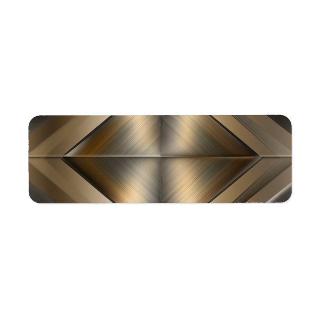 Brushed Metallic Geometric Diamond Pattern (Vorne)