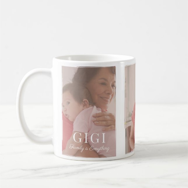 Brushed Overlay Gigi Muttertagskaffee Tasse (Links)