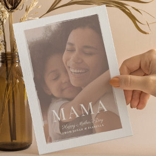 Brushed Overlay Mama Mother's Day Card Karte