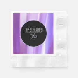 Brushed Petals Lavender Paper Napkin | Elegant Flo Serviette