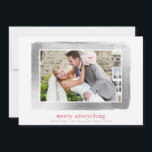 BRUSHED SILVER FRAME Modernes Foto, einfach minima Feiertagskarte<br><div class="desc">*** DIE IMITATE SILVER WIRKUNG IST EIN DIGITALES BILD *** durch kat massard >>> kat@simplysweetPAPERIE.com <<< Send und extra besondere Nachricht mit Stil und Pizzazz in diesem Jahr... Personalisiert mit Ihren Details & Fotos werden sich meine modernen Urlaubsprodukte von den Grußfreuden abheben, die Ihre Freunde und Familie in dieser Saison...</div>