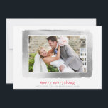 BRUSHED SILVER FRAME Modernes Foto, einfach minima Feiertagskarte<br><div class="desc">*** DIE IMITATE SILVER WIRKUNG IST EIN DIGITALES BILD *** durch kat massard >>> kat@simplysweetPAPERIE.com <<< Send und extra besondere Nachricht mit Stil und Pizzazz in diesem Jahr... Personalisiert mit Ihren Details & Fotos werden sich meine modernen Urlaubsprodukte von den Grußfreuden abheben, die Ihre Freunde und Familie in dieser Saison...</div>