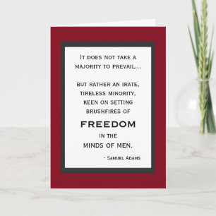 Brushfire of Freedom Birthday Card Karte