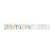 Brushhub Joy Peace Liebe Wraparound Labels