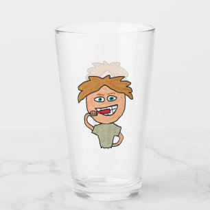 Brushing Teeth Glas