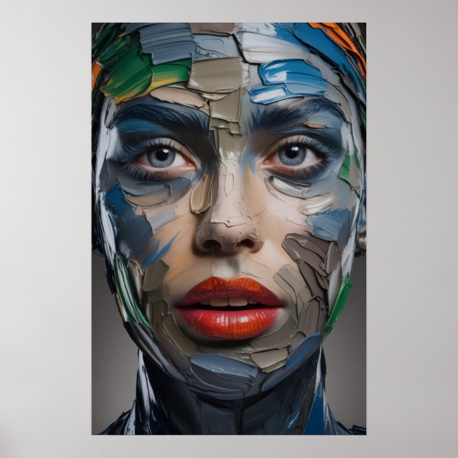 Brushstroke Beauty Poster (Vorne)