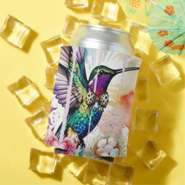 Brushstroke Bird Art Dosenkühler