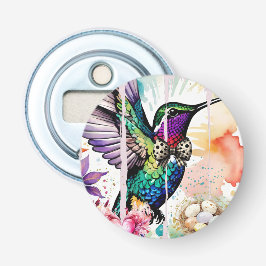 Brushstroke Bird Art Flaschenöffner