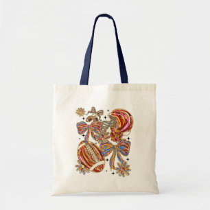 Brushstroke Football Coquette Tragetasche