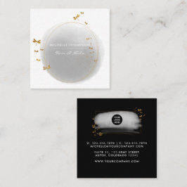 Brushstrokes Square Business Card Quadratische Visitenkarte