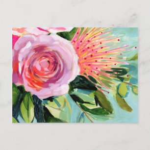 Brushy Floral I Postkarte