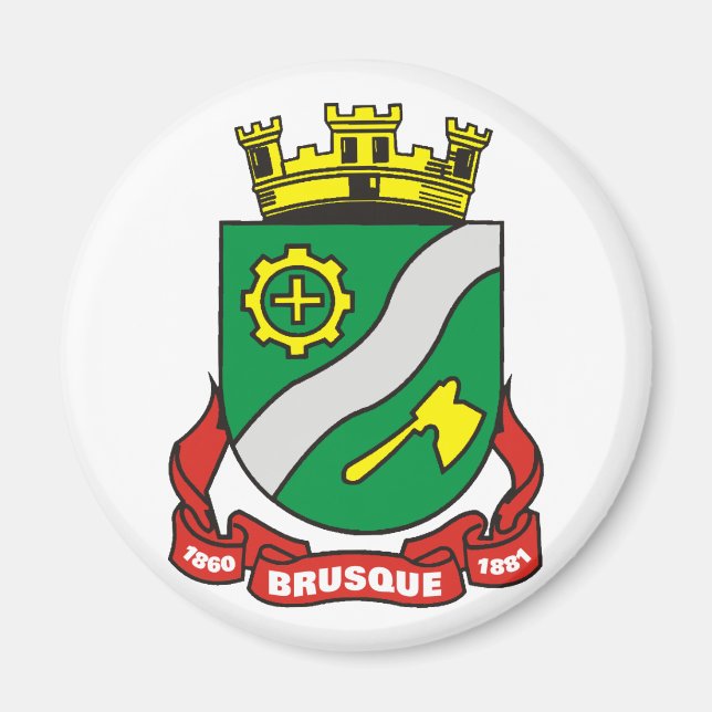 Brusque Santa Catarina, Brasilien Magnet (Vorne)