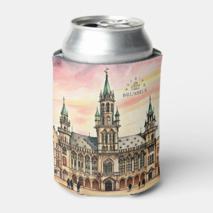Brüssel Belgien Aquarell Grand Palace Dosenkühler