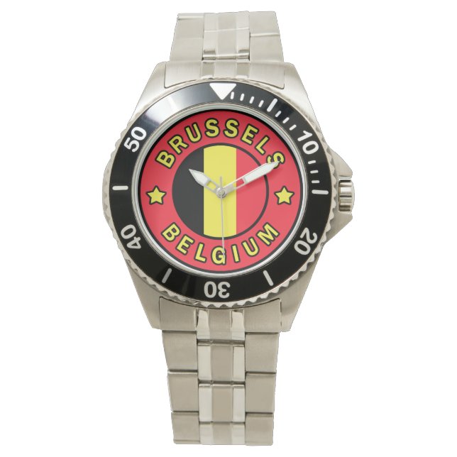Brüssel Belgien Armbanduhr (Vorderseite)