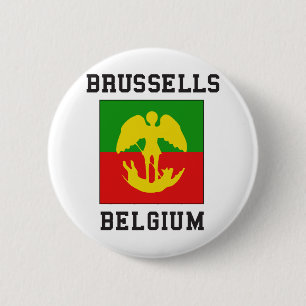 Brüssel Belgien Button