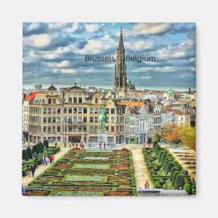 Brüssel, Belgien - City-Foto Magnet