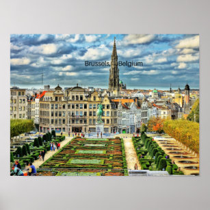 Brüssel, Belgien - City-Foto Poster