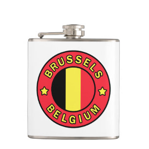 Brüssel Belgien Flachmann