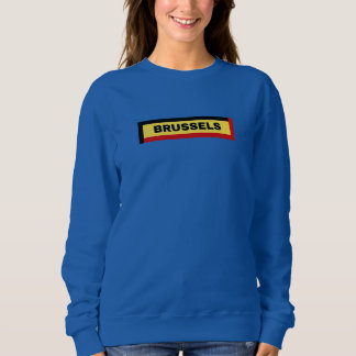 Brüssel: Belgien - Flaggenfarben Sweatshirt