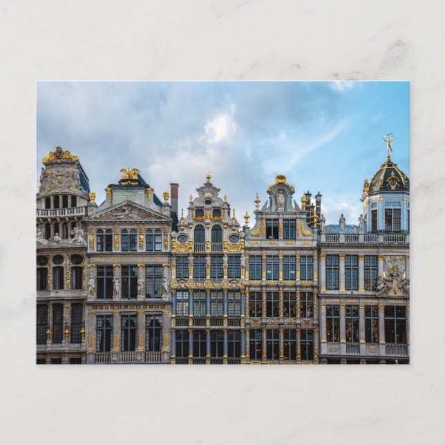 Brüssel, Belgien - Große Palastfassaden Postkarte (Vorderseite)