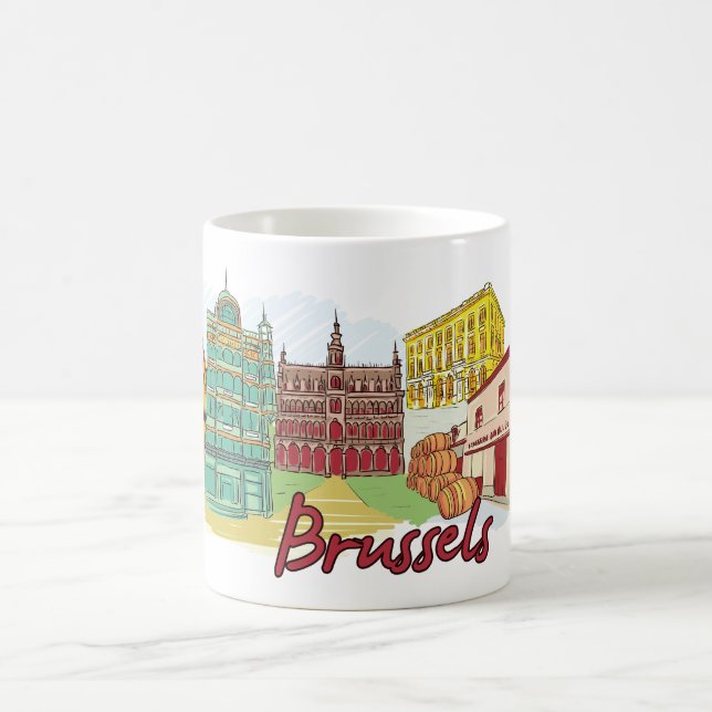 Brüssel Belgien Kaffeetasse (Mittel)