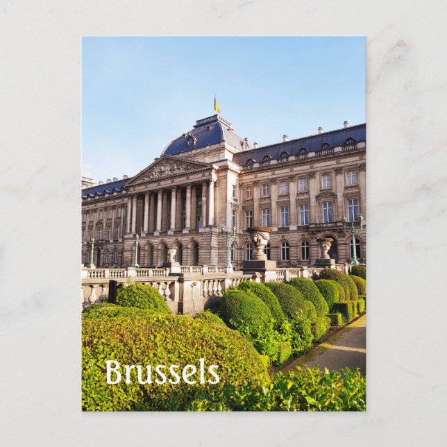 Brüssel Belgien Königliches Foto Postkarte (Vorderseite)