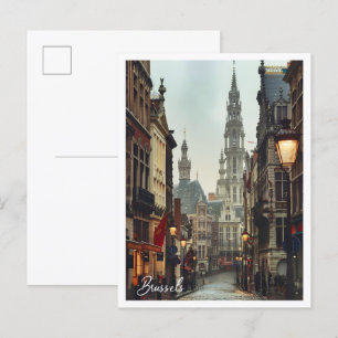 Brüssel Belgien Kunststadt Postkarte