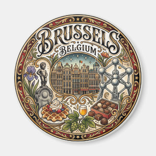 Brüssel Belgien Magnet