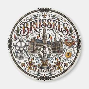 Brüssel Belgien Magnet