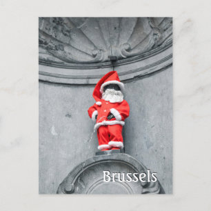 Brüssel Belgien Manneken Pis Foto  Postkarte