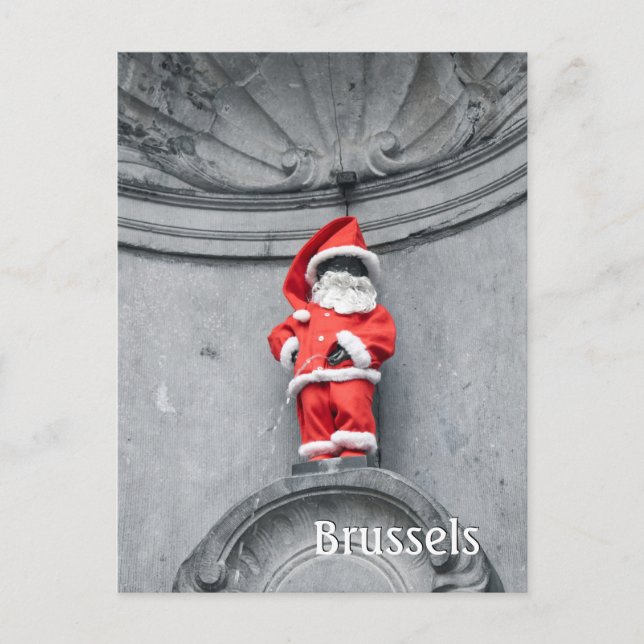 Brüssel Belgien Manneken Pis Foto Postkarte (Vorderseite)