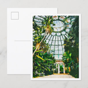 Brüssel Belgien - Öl Paint City Landschaft Postkarte