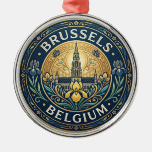 Brüssel Belgien Ornament Aus Metall