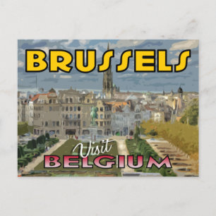 Brüssel, Belgien Postkarte