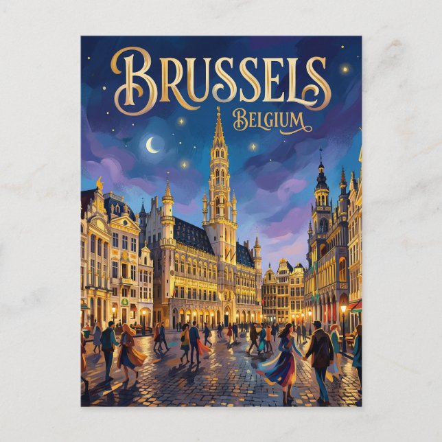 Brüssel Belgien Postkarte (Vorderseite)