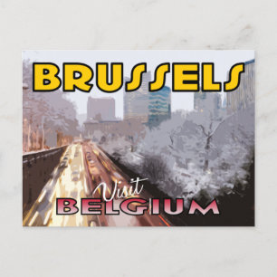 Brüssel, Belgien Postkarte