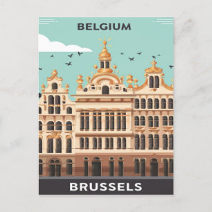 Brüssel, Belgien Postkarte