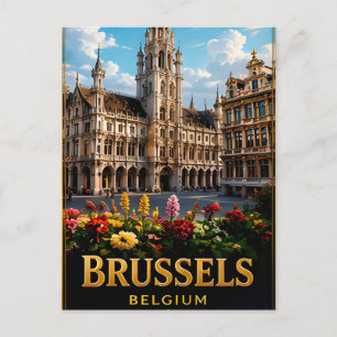 Brüssel Belgien Regionale kulturelle Erkundung Postkarte