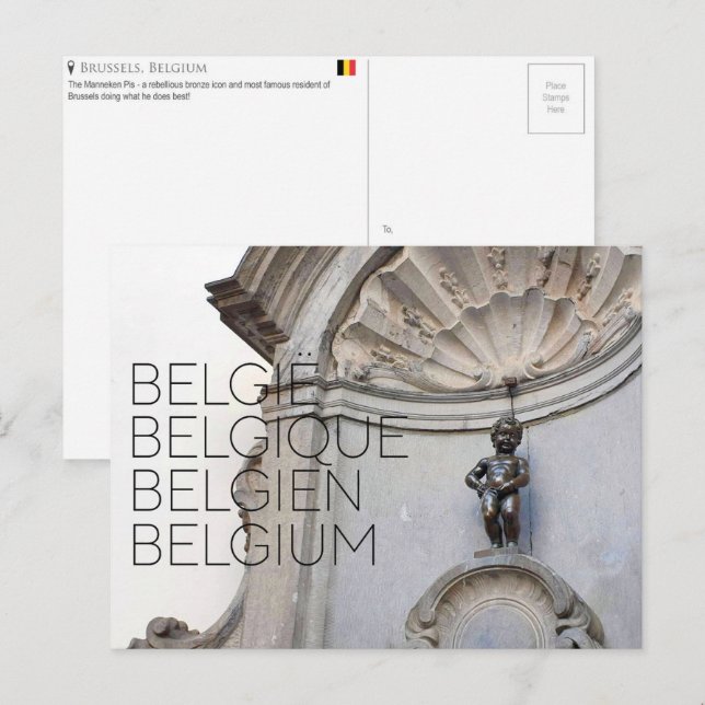Brüssel, Belgien Reise-Ansichtskarte Postkarte (Vorne/Hinten)